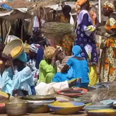 An Outdoor Market in Senegal