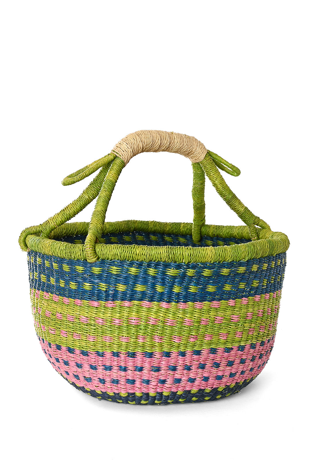 Spring Meadow One-of-a-Kind Midsize Bolga Basket