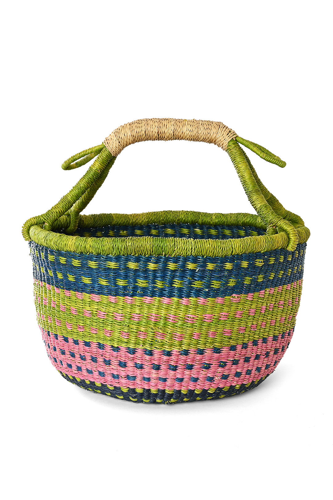 Spring Meadow One-of-a-Kind Midsize Bolga Basket