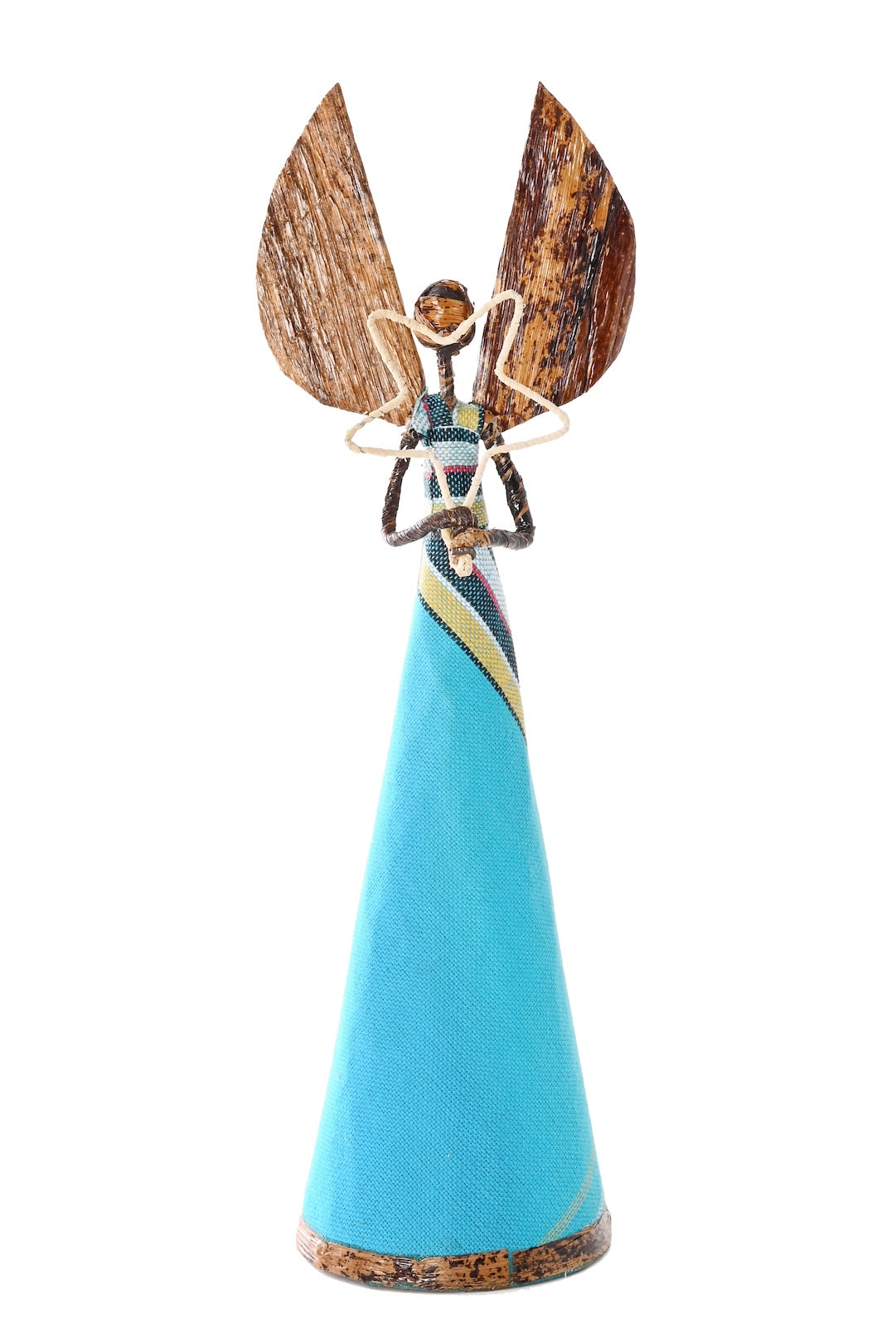 Limited Edition Banana Fiber Shuka Angel with Star - Blue