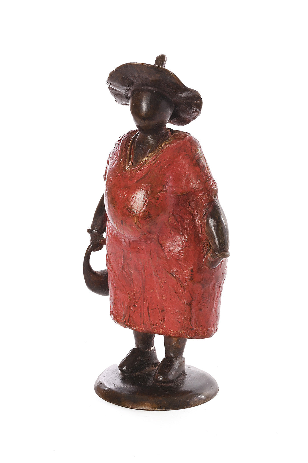 One of a Kind Lost Wax Burkina Bronze Sculpture