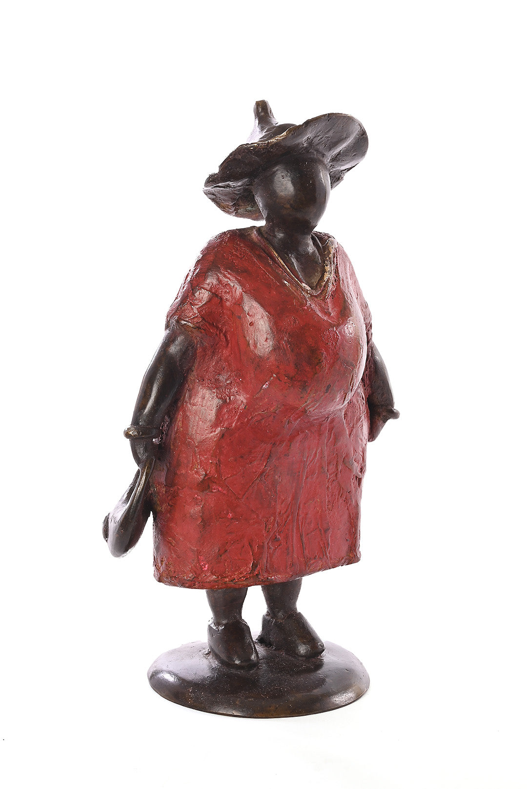 One of a Kind Lost Wax Burkina Bronze Sculpture