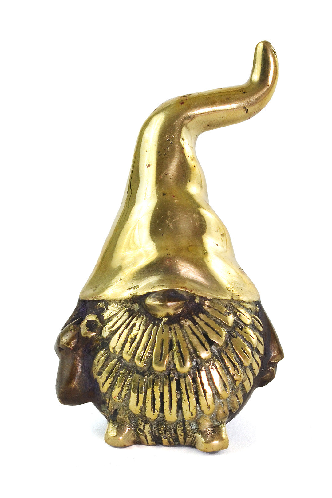 Nonsensical Gnome with Shiny Hat Bronze Sculpture