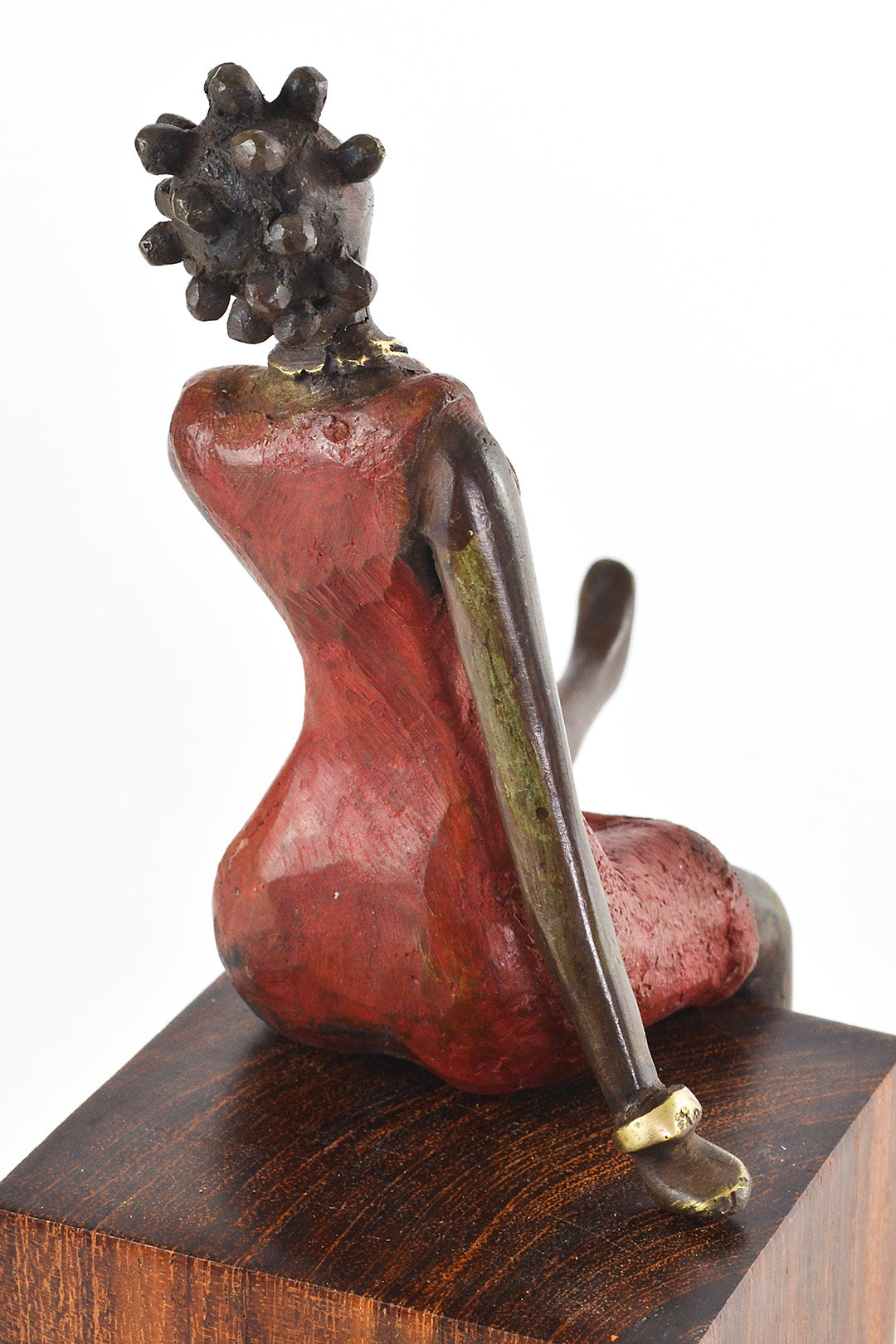 La Femme en Rouge Lost Wax Bronze Sculpture