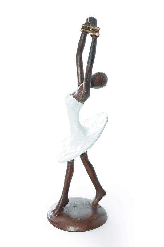 Ballerina in Relevé Lost Wax Bronze Sculpture