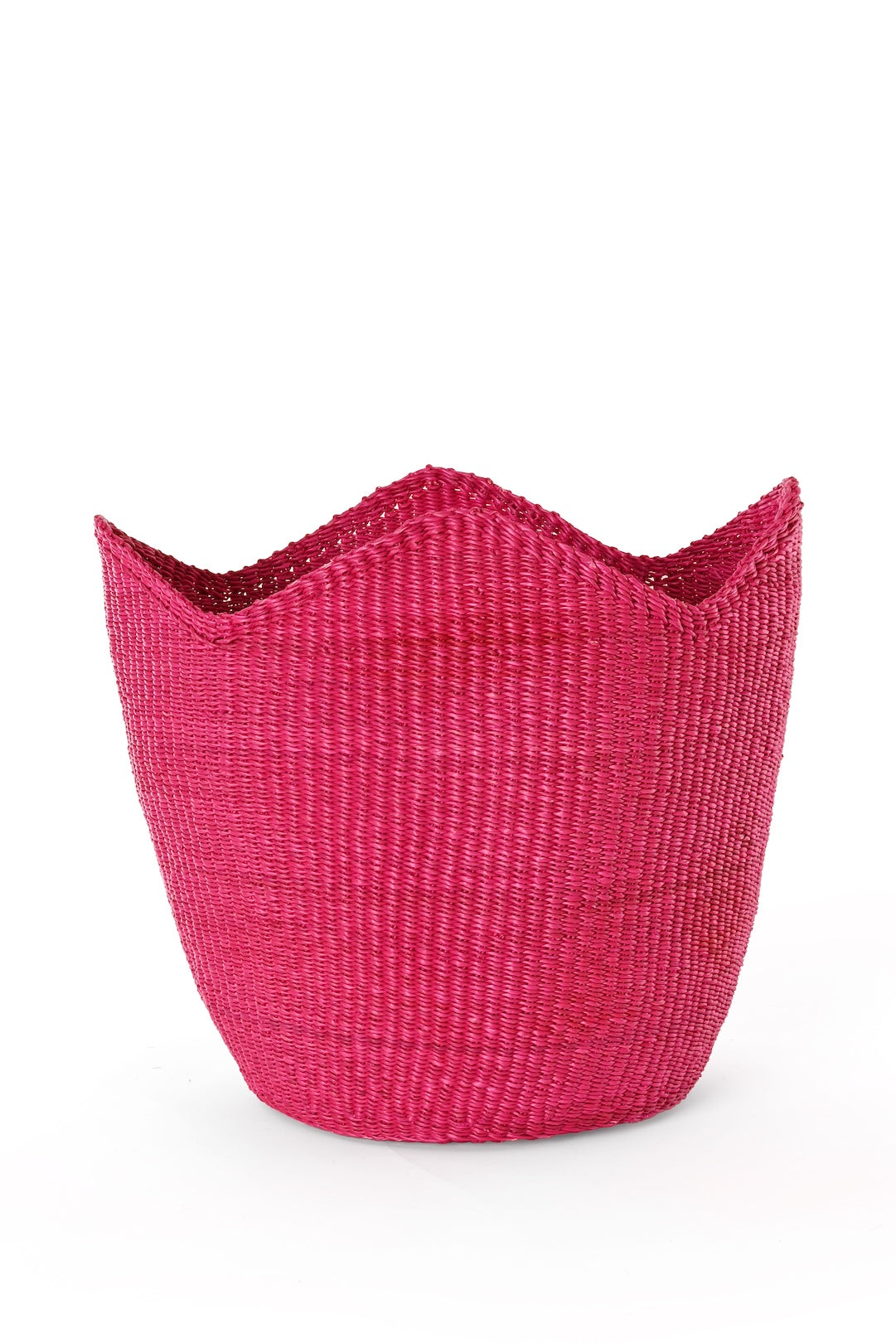 Magenta Elephant Grass Tulip Basket