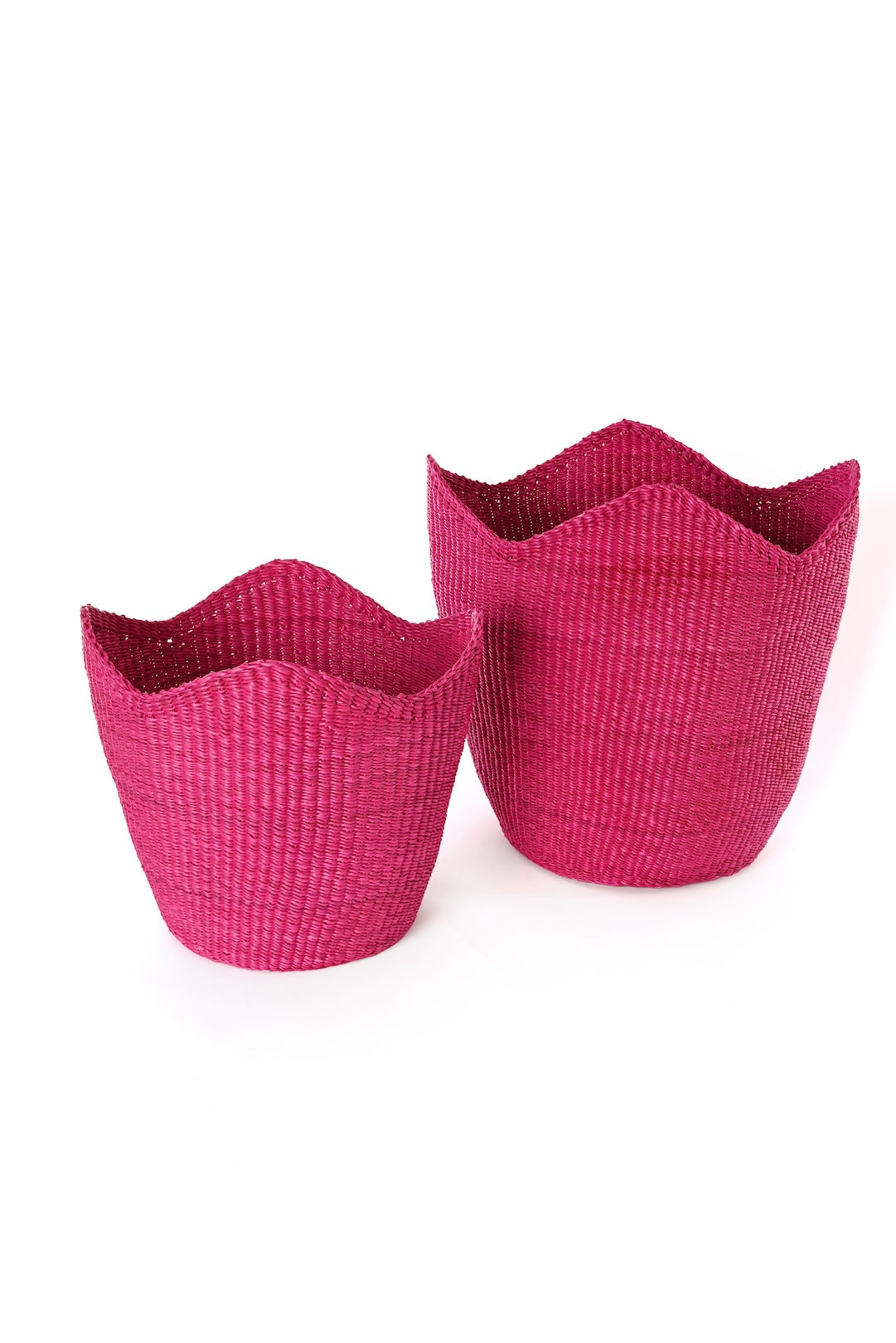 Petite Magenta Elephant Grass Tulip Basket