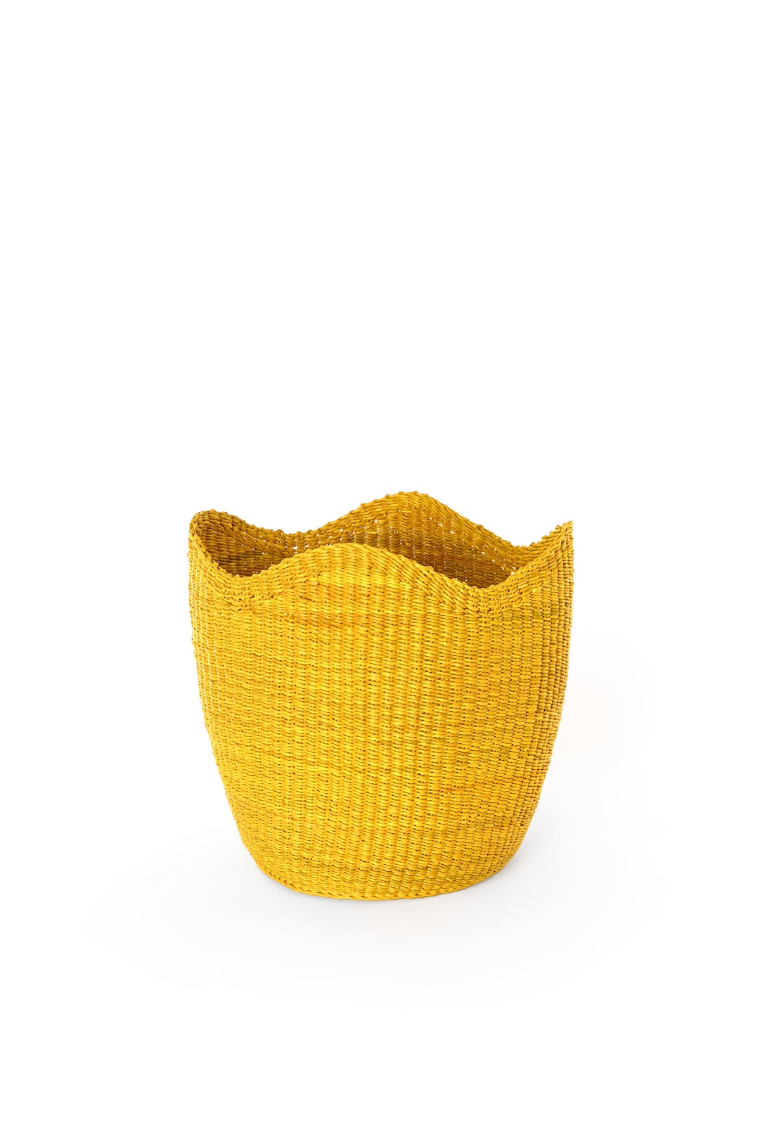 Petite Yellow Elephant Grass Tulip Basket