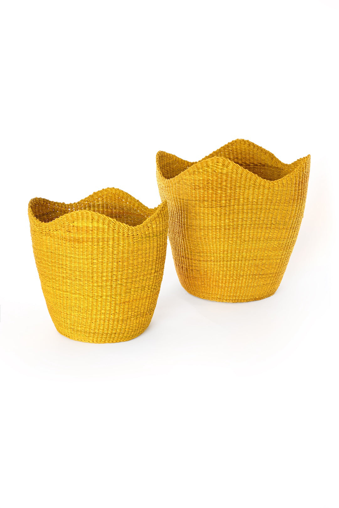 Petite Yellow Elephant Grass Tulip Basket