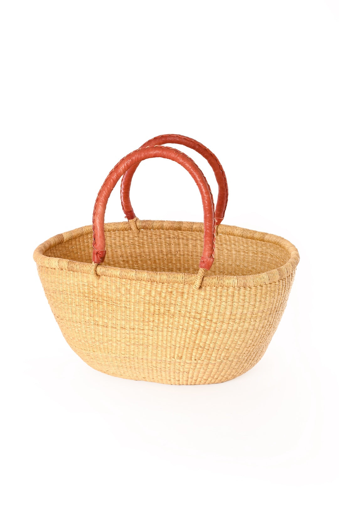 Large Oval Picnic Basket - Natural