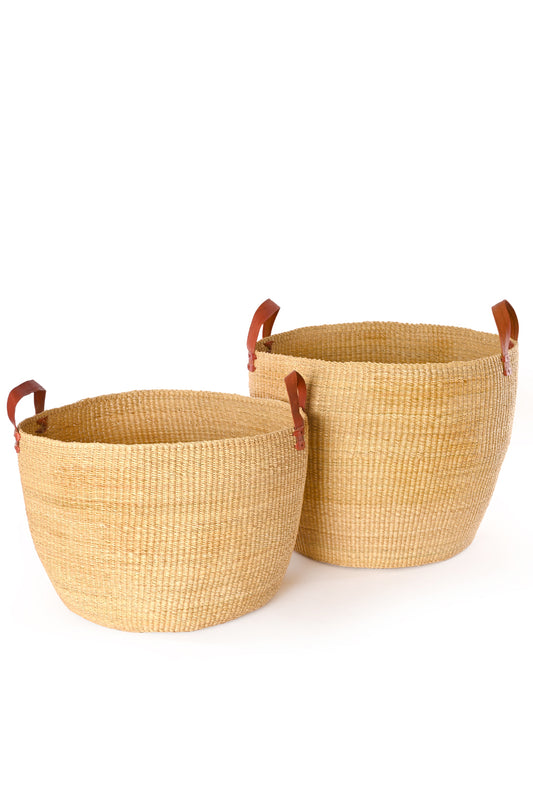 Set of Two Large Nesting Storage Baskets