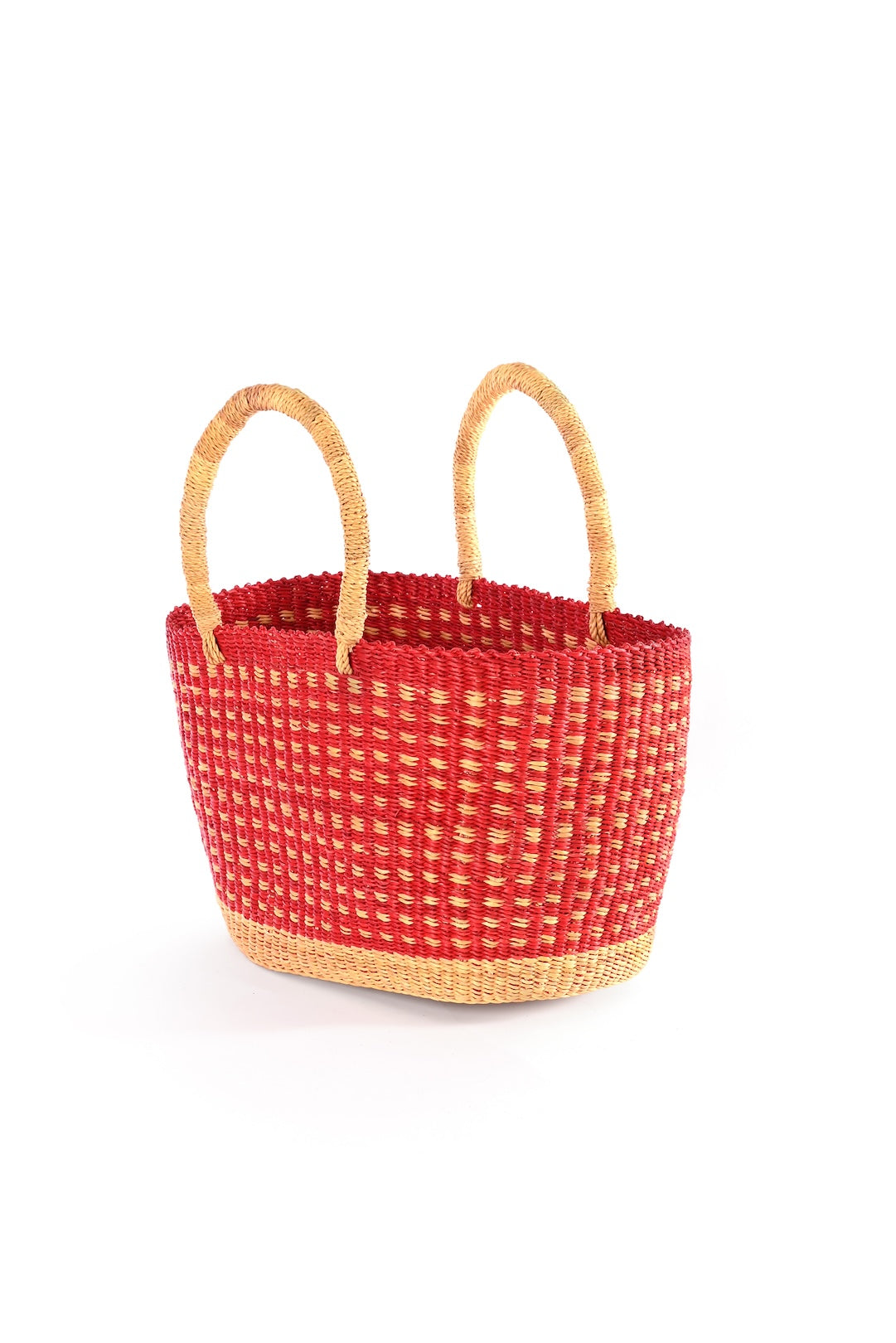 Strawberry Fields Oval Grass Tote