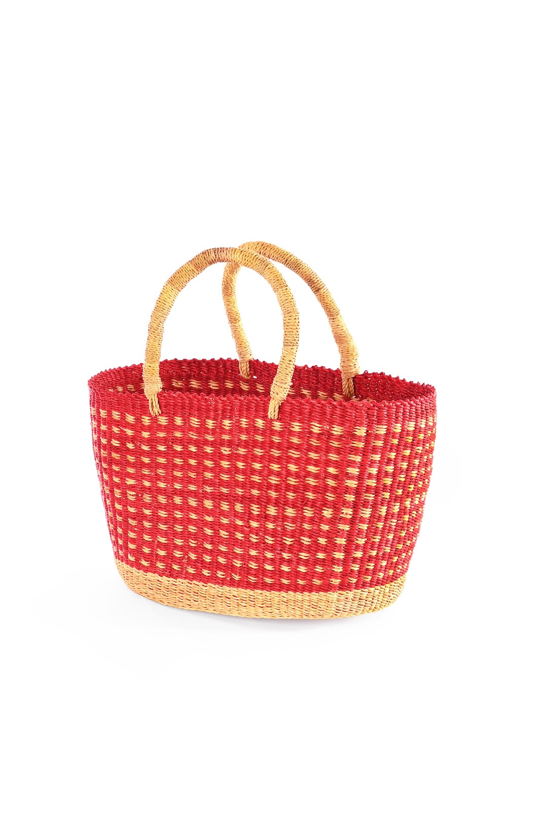 Strawberry Fields Oval Grass Tote