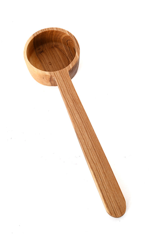 Olive Wood Flat Bottom Scoop