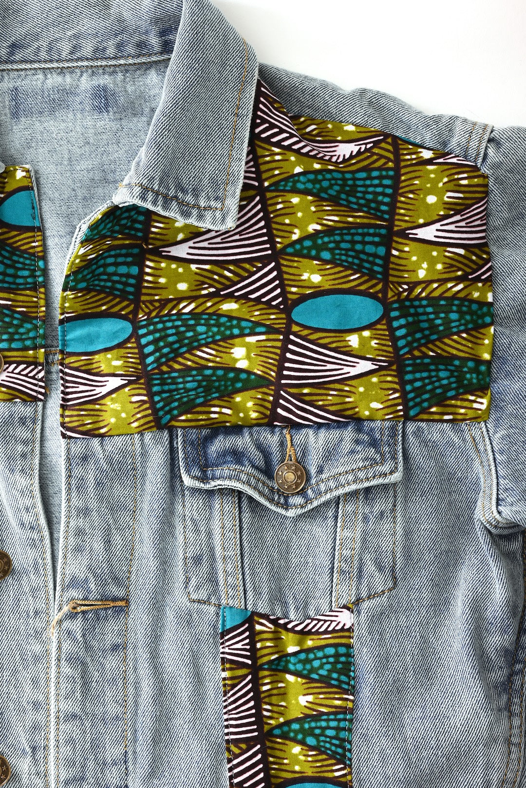 One of a Kind  Upcycled Jean Jacket