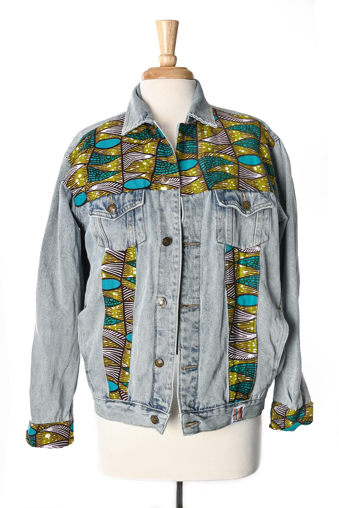 One of a Kind  Upcycled Jean Jacket