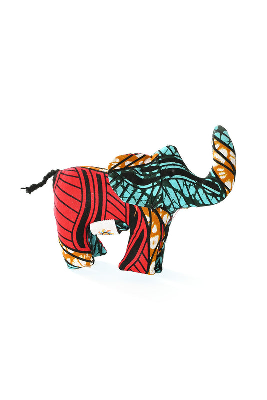 Colorful Kitenge Cloth Elephant Sculpture