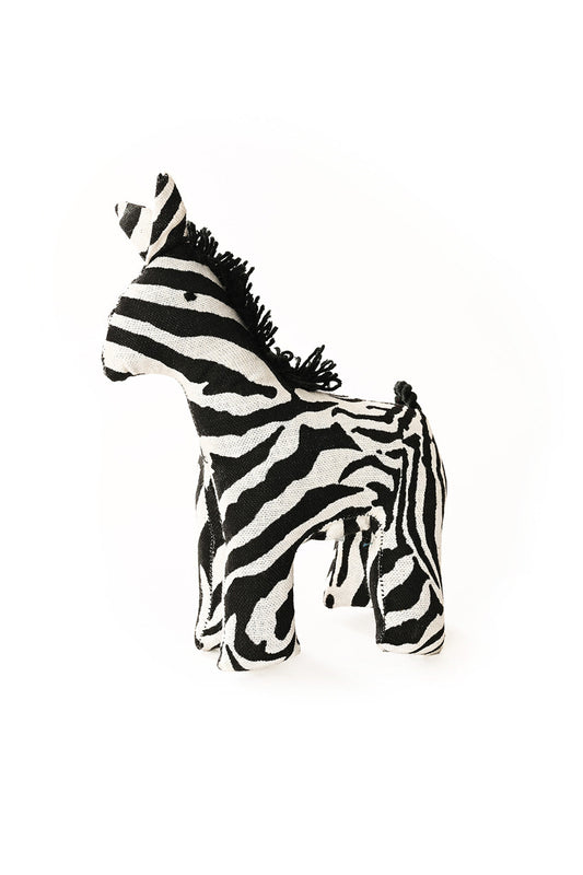 Striped Cotton Cloth Zebra Sculpture