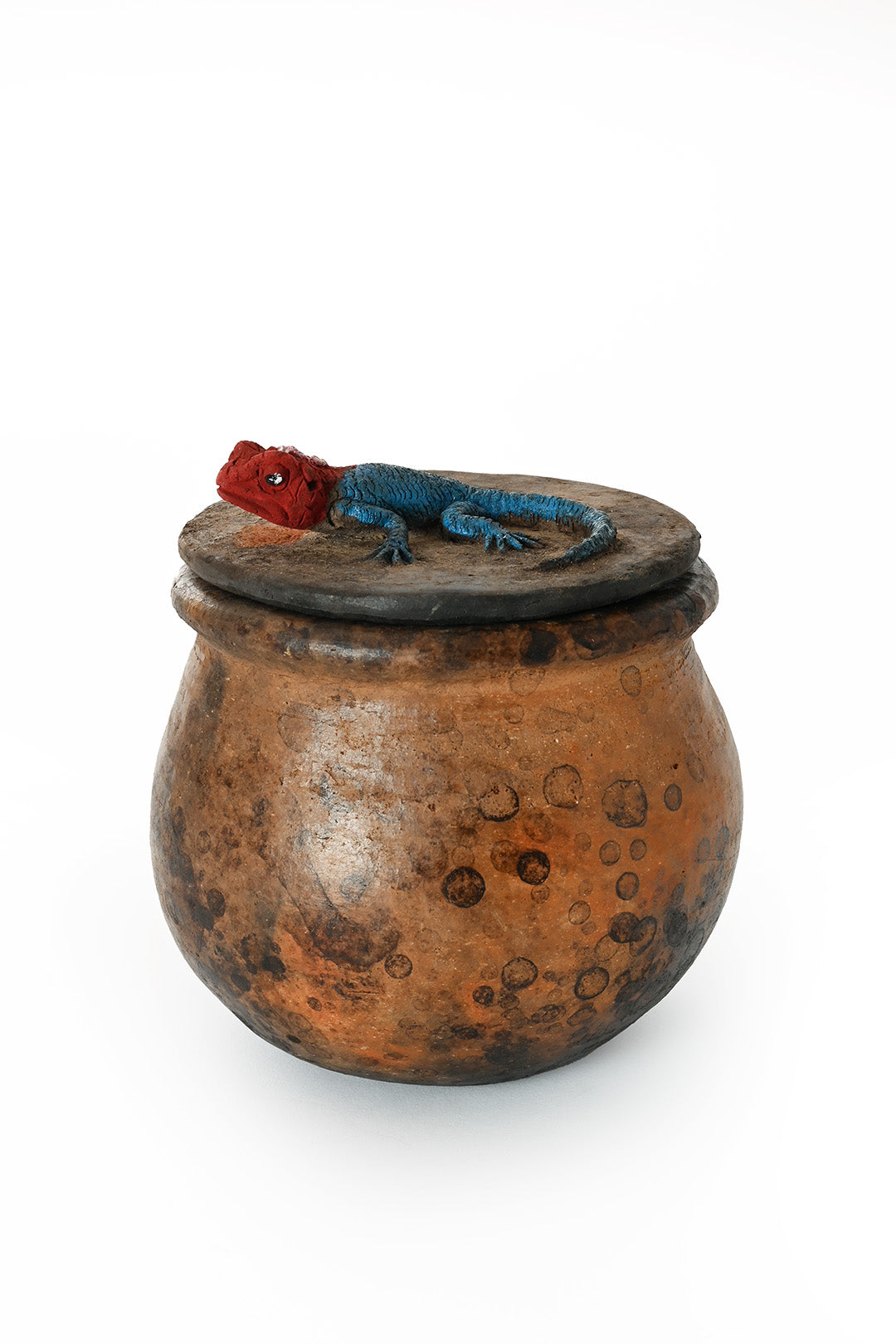 Ceramic Jar with Assorted Lizard Lid