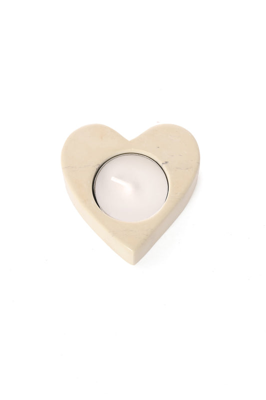 Soapstone Heart Tealight Candle Holder