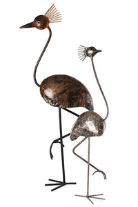Recycled Metal Crested Crane