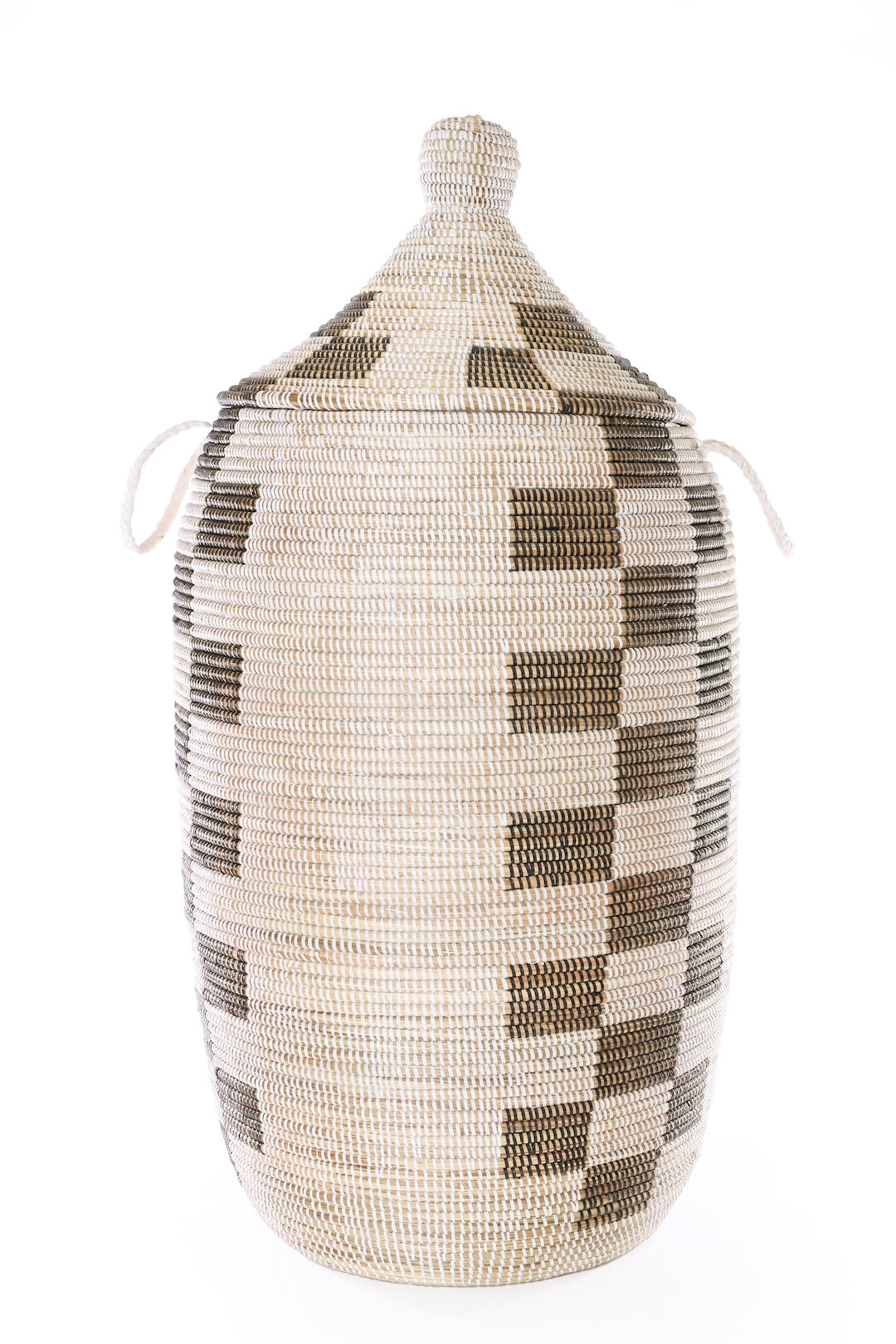 One of a Kind Checkerboard Stripe Senegalese Hamper