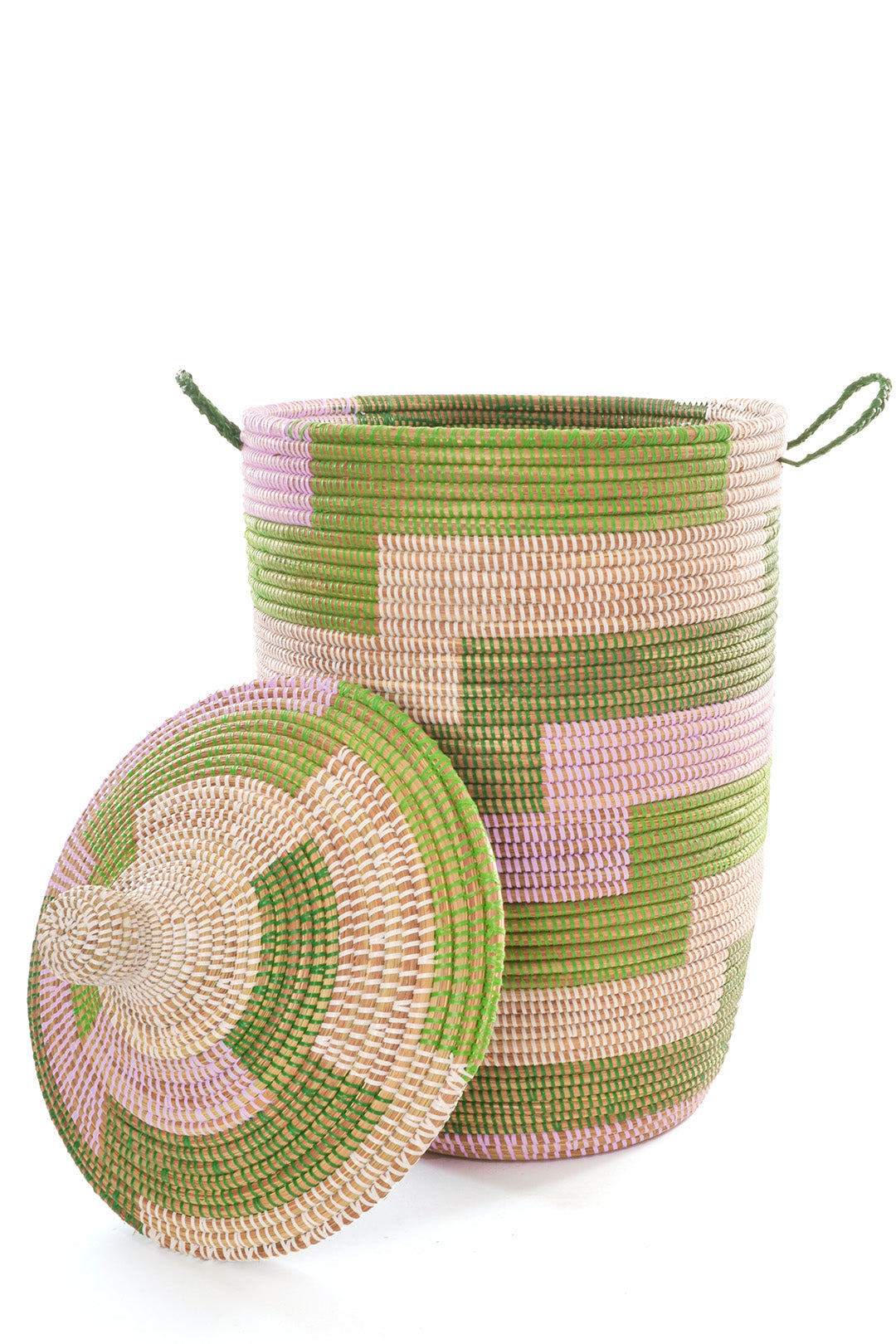 Green, White & Lavender Hamper & Baskets Set