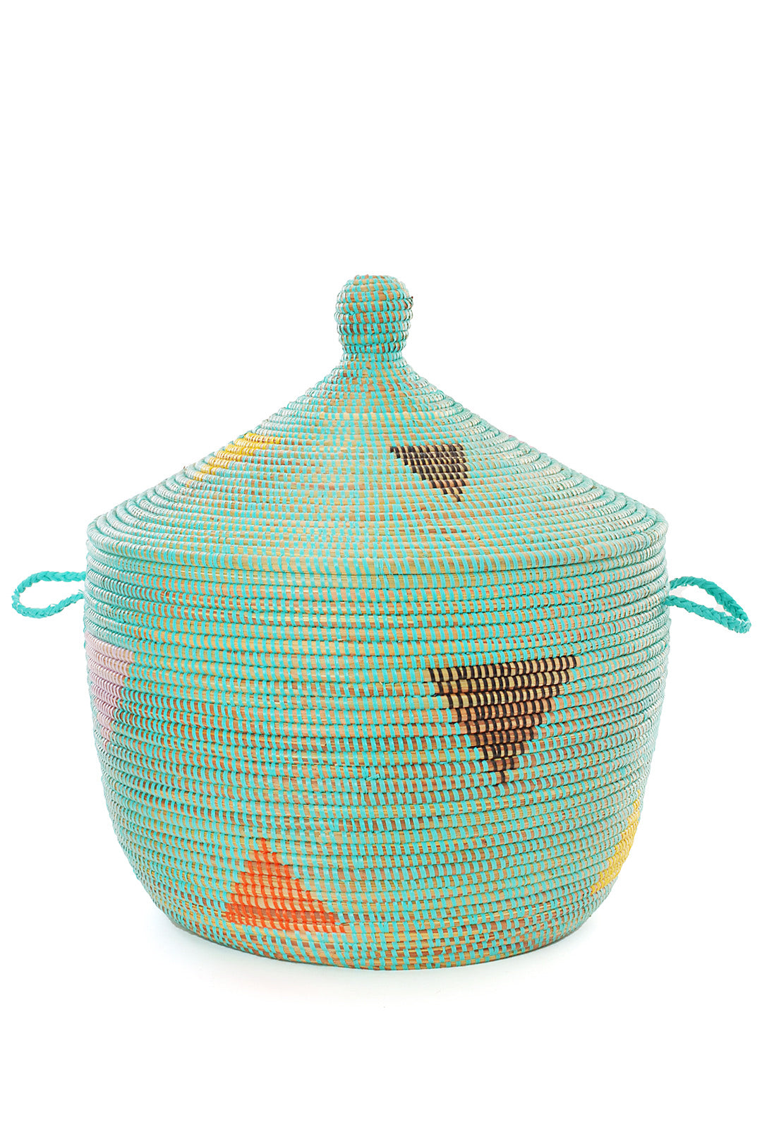 Aqua Teranga Triangles Tribal Basket