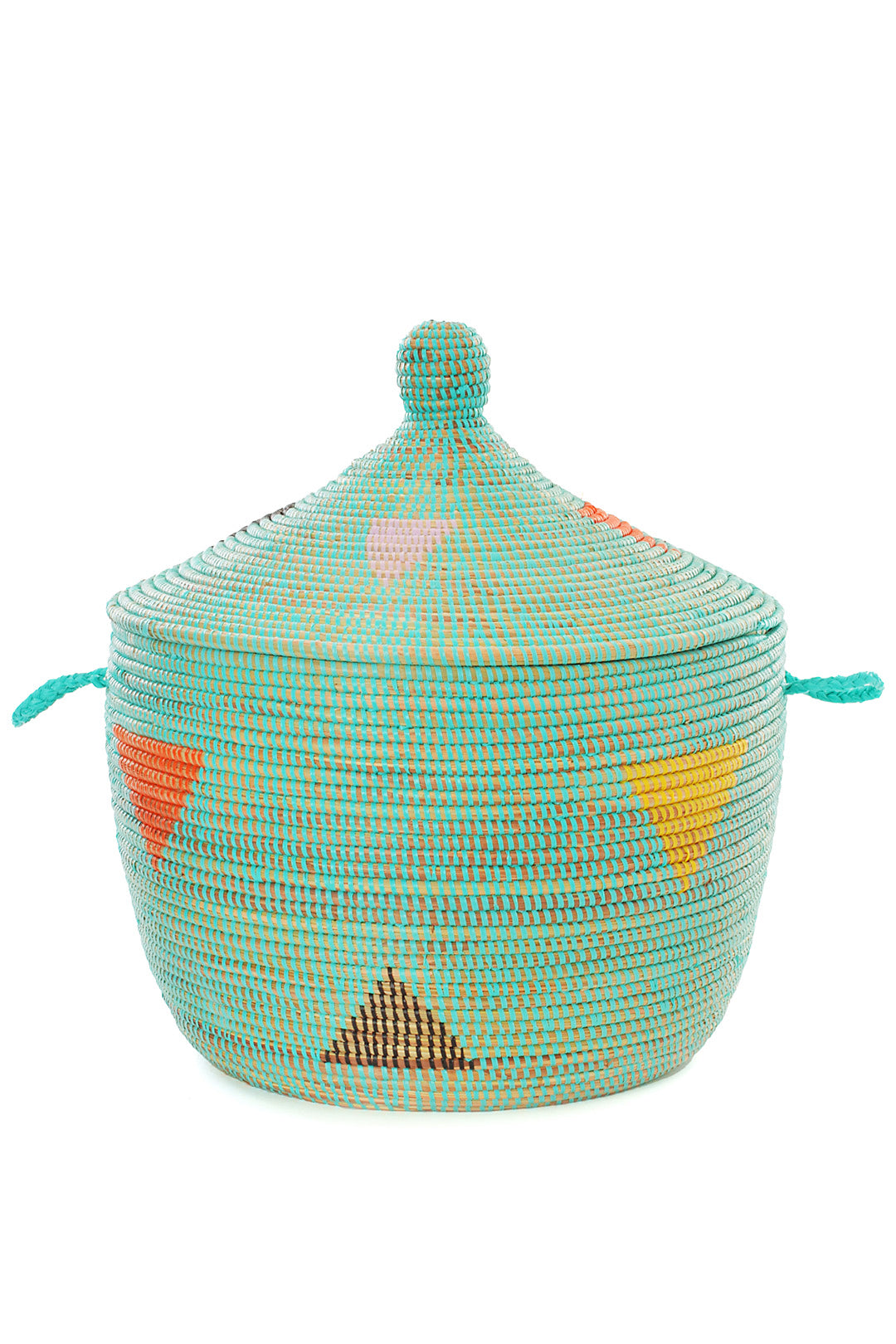 Aqua Teranga Triangles Tribal Basket