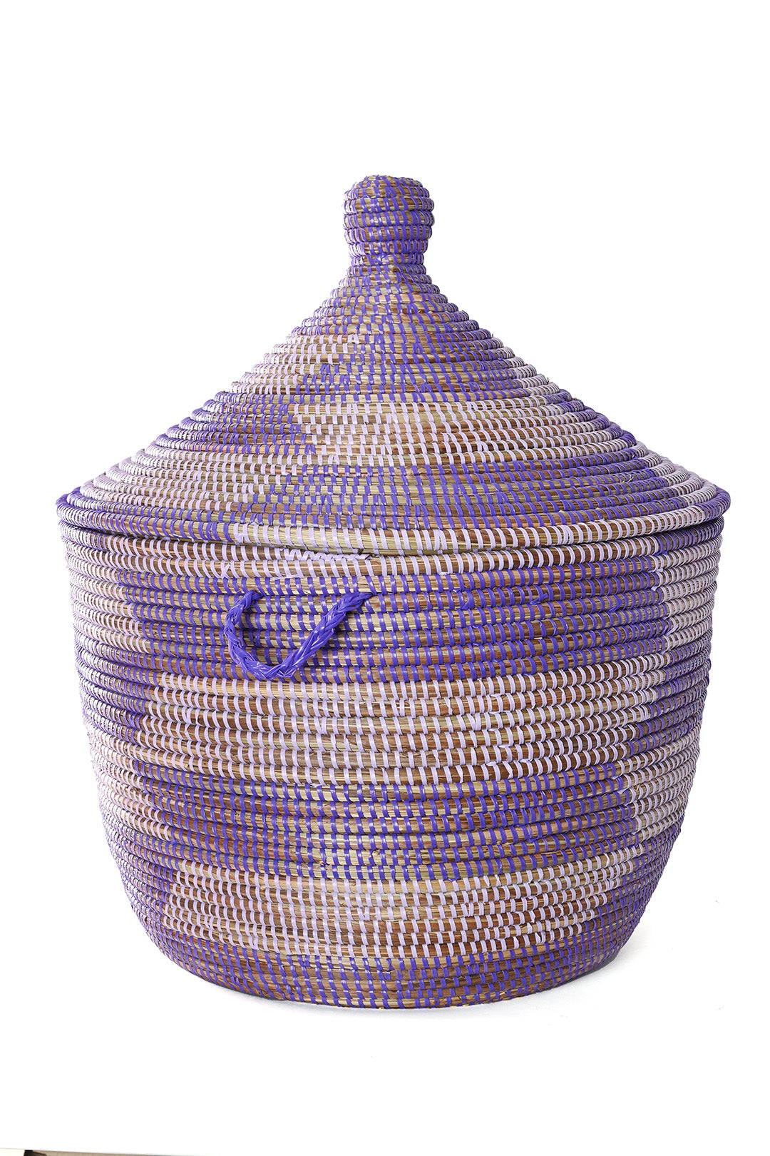 Lavender & Purple Herringbone Tribal Basket