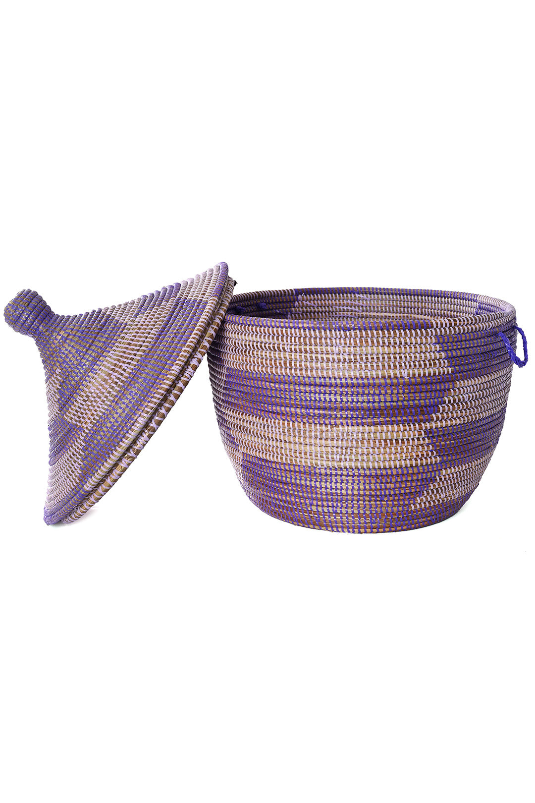 Lavender & Purple Herringbone Tribal Basket