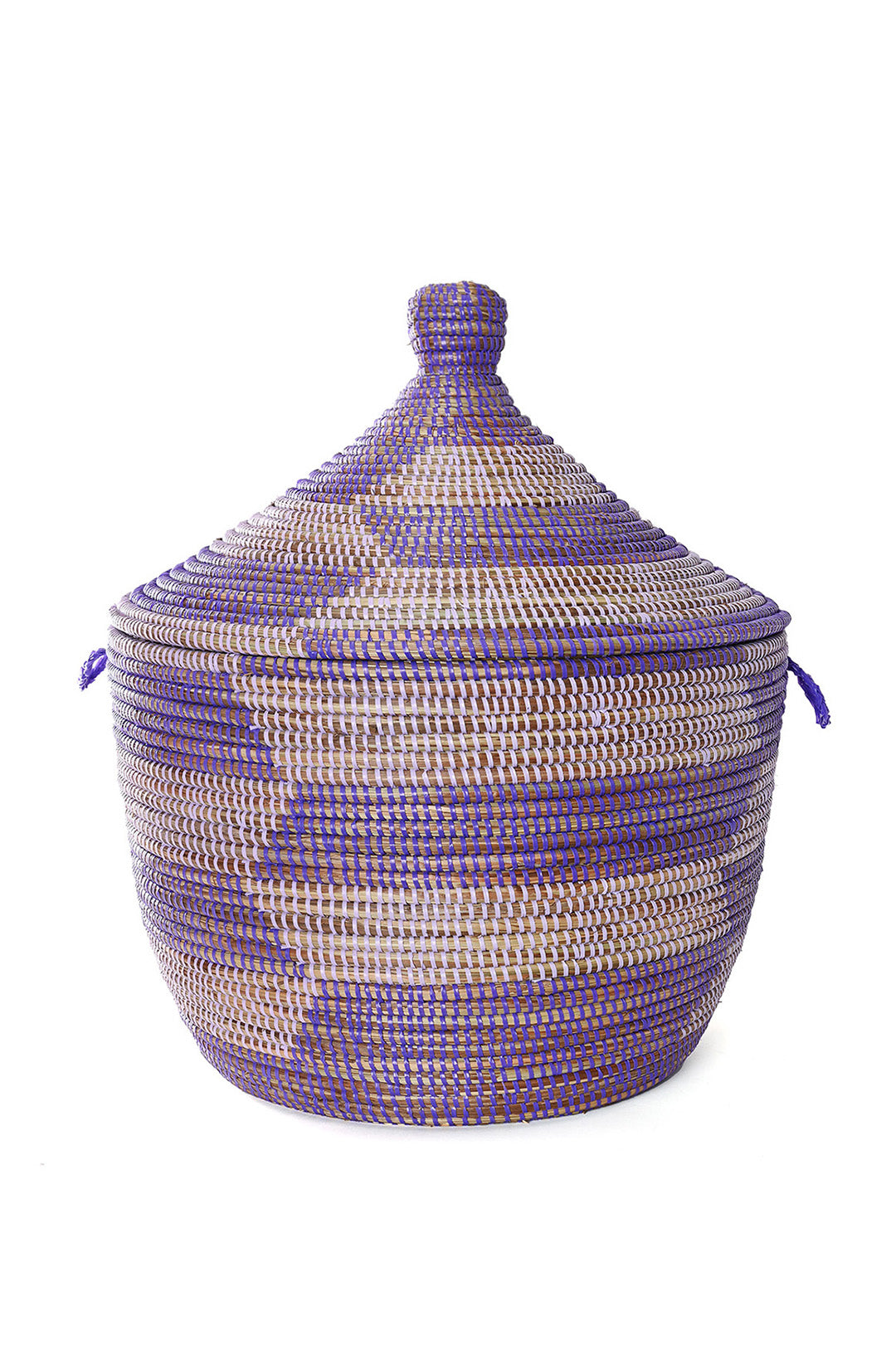 Lavender & Purple Herringbone Tribal Basket