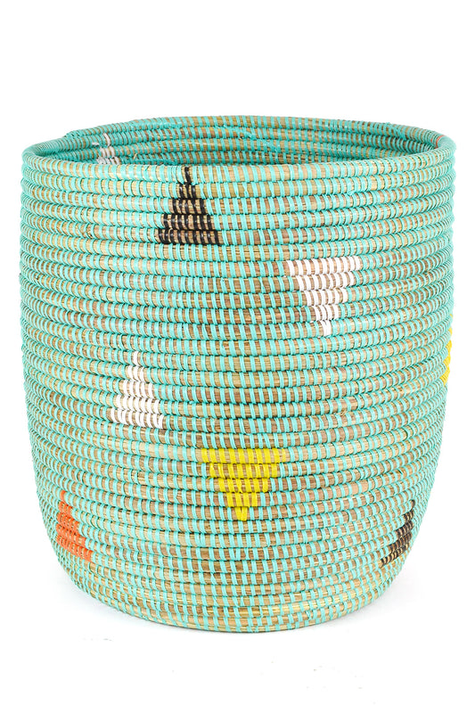 Aqua Teranga Triangles Bath Bin Basket