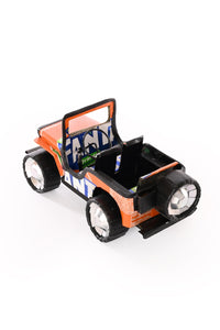One-Of-A-Kind Recycled Pop Can Jeep - Fanta