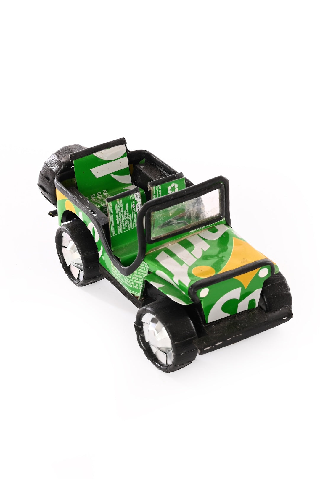 One-Of-A-Kind Recycled Pop Can Jeep - Sprite