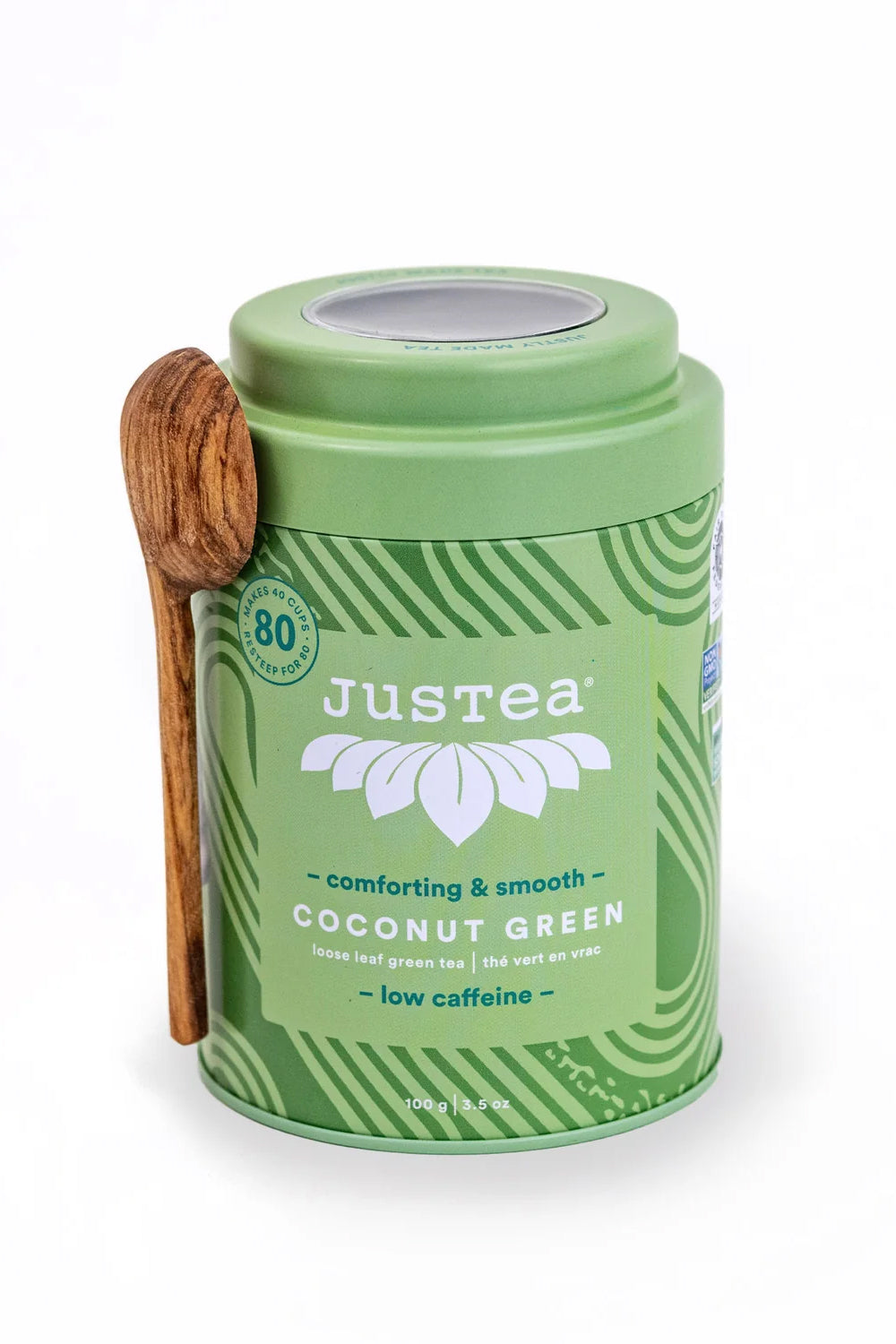 JusTea® Coconut Green Loose Leaf Tea
