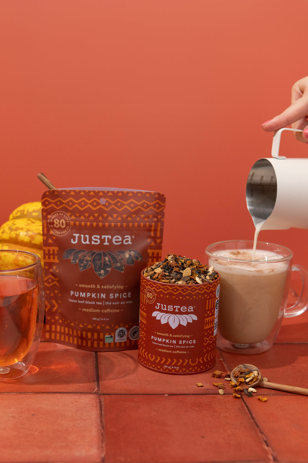 JusTea® Pumpkin Spice Loose Leaf Tea