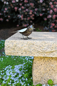 Metal Songbird Sculpture