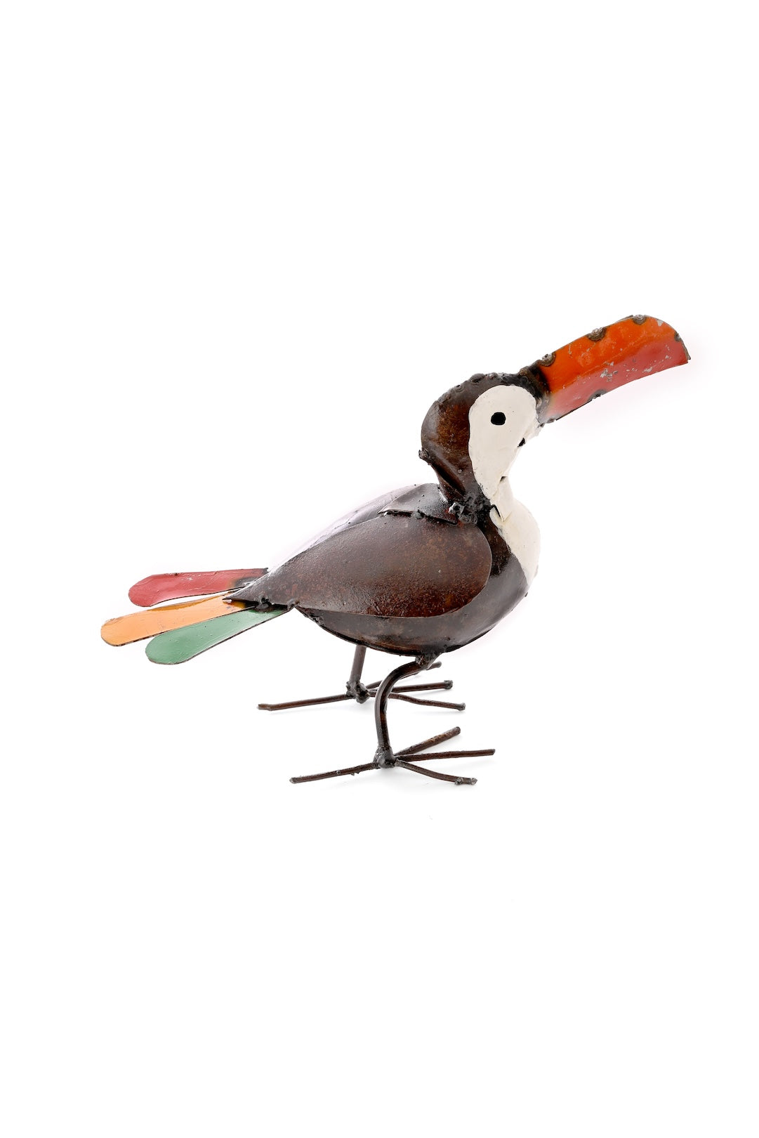 Recycled Metal Toucan Sculpture