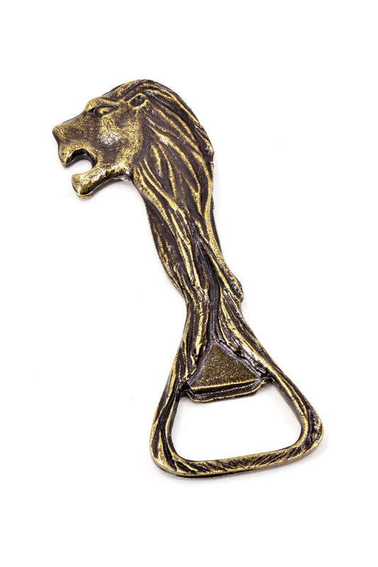 Brass Lion Bottle Opener