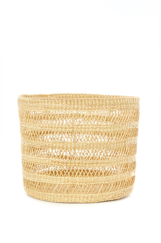 Hand Woven Lace Storage Bin from Ghana - Small