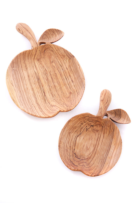 Wild Olive Wood Apple Trays