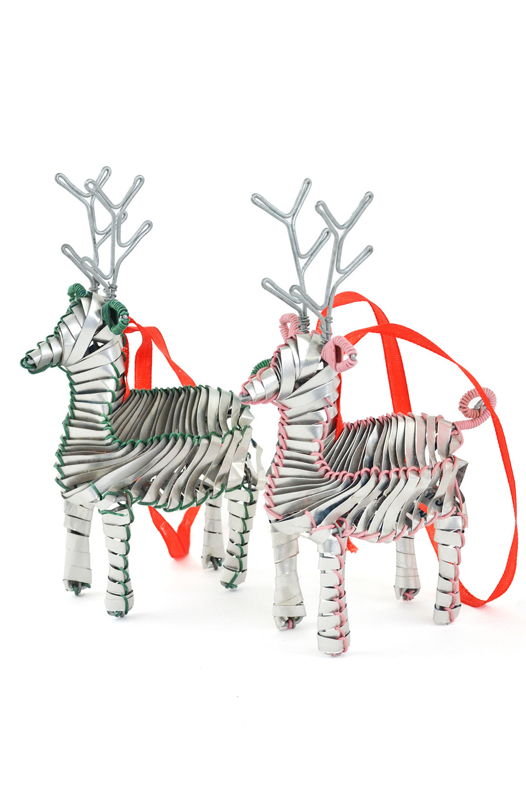 Recycled Aluminum Can Reindeer Ornament