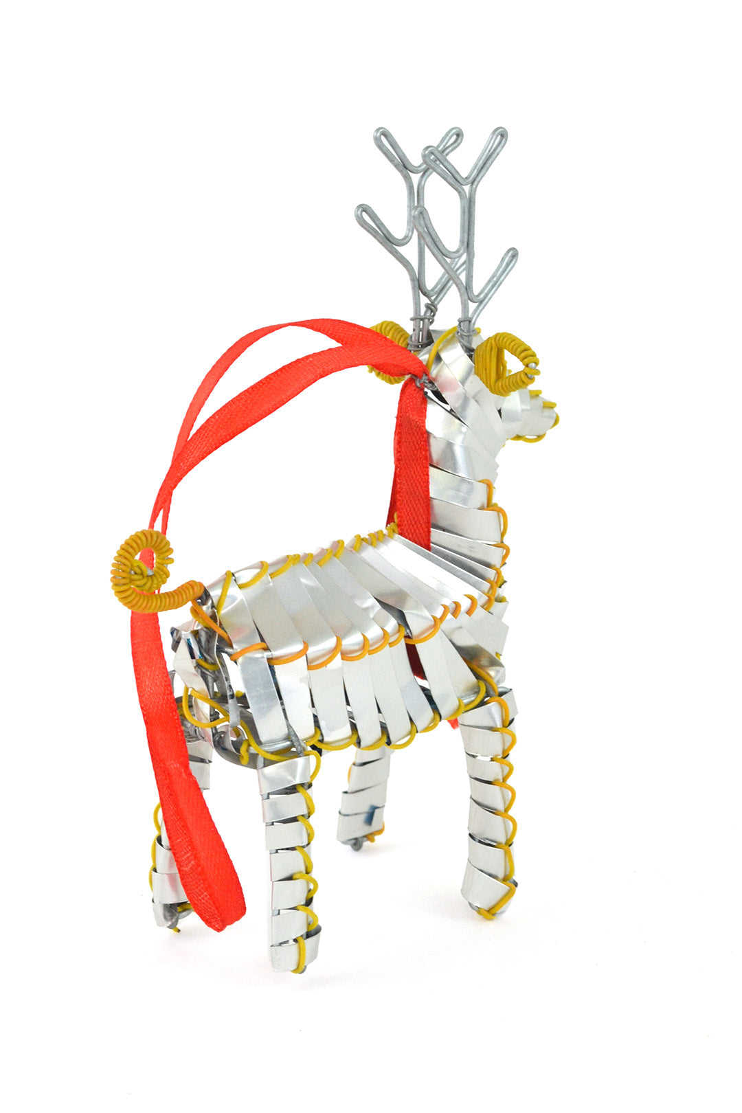 Recycled Aluminum Can Reindeer Ornament