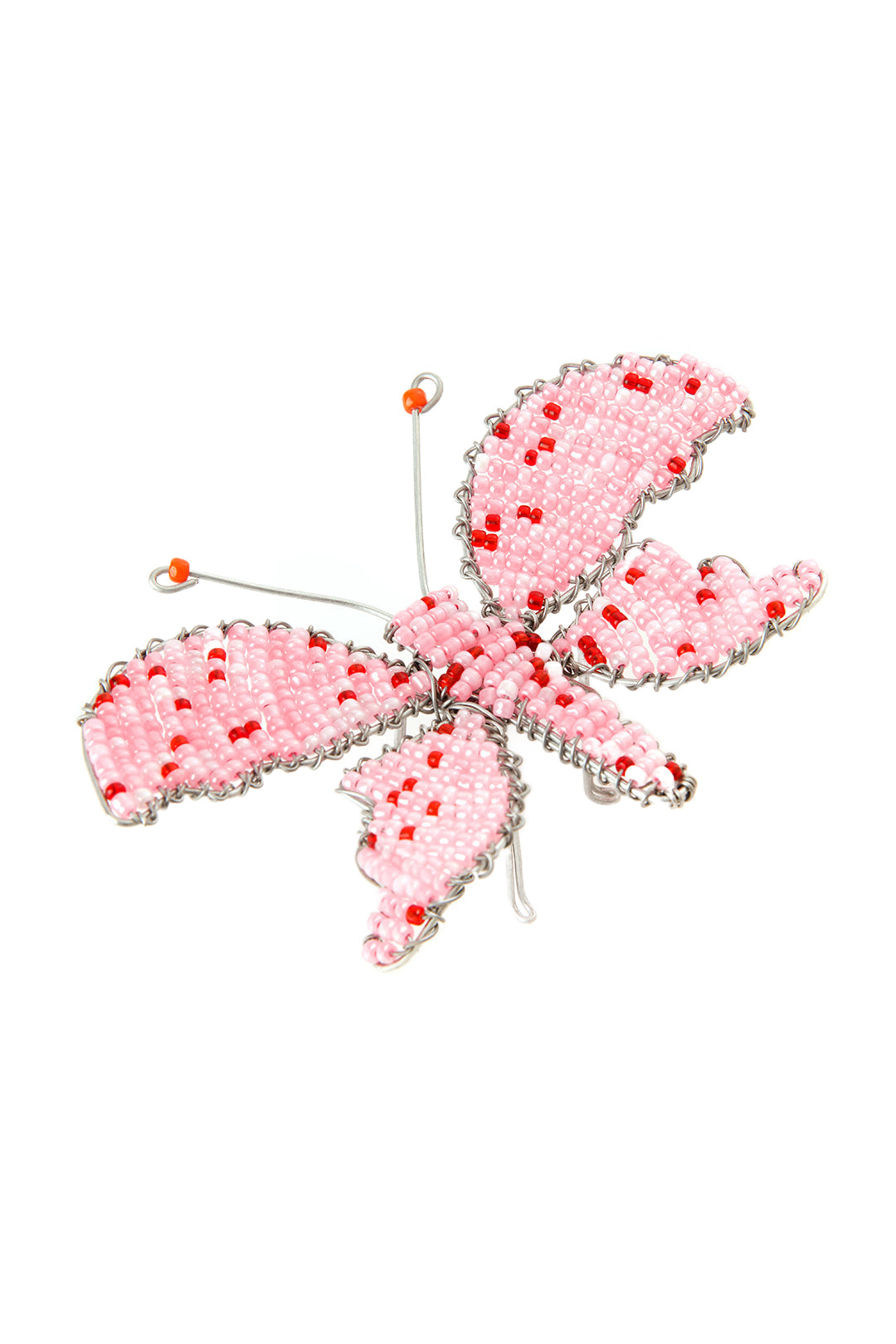 Beaded Butterfly Recycled Wire Sculptures