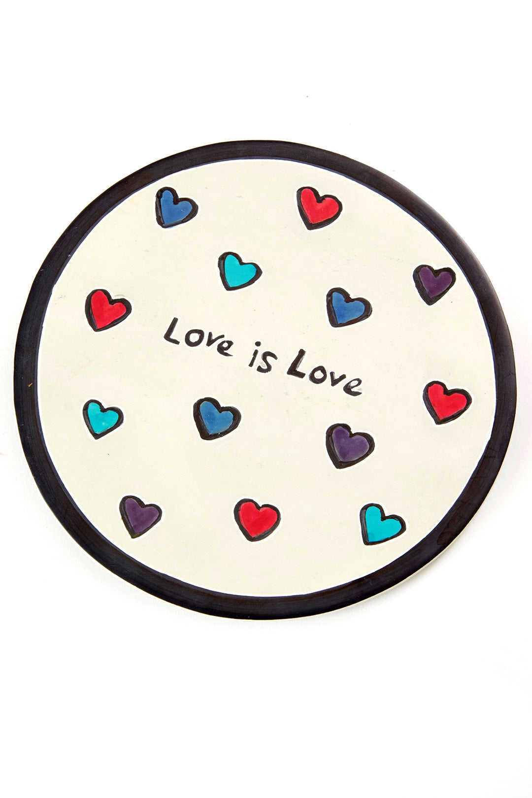 Kenyan Soapstone Love is Love Decorative Plate