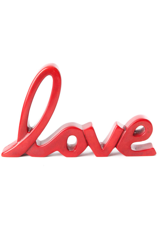 "Love" Soapstone Word Sculpture