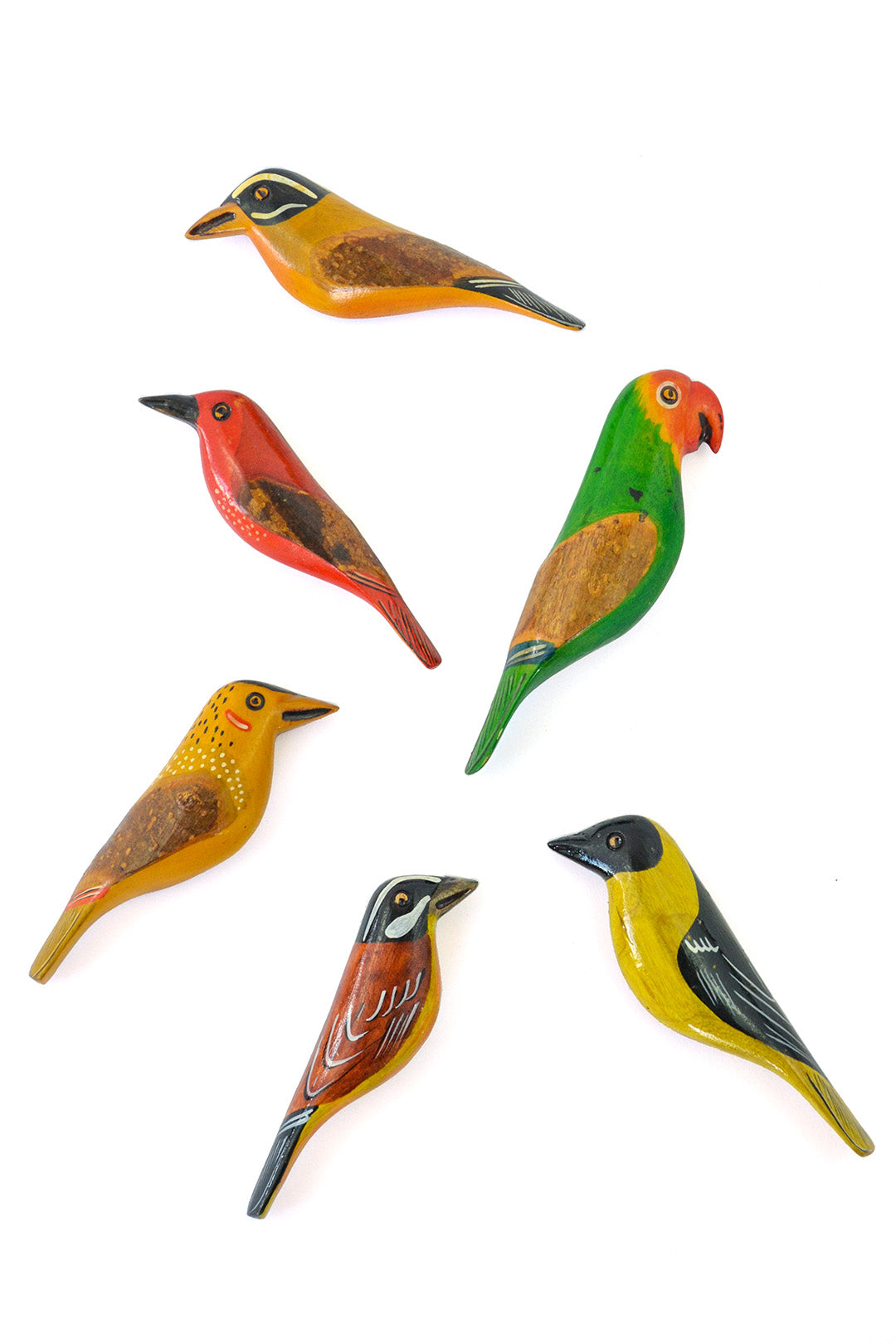 Set of 4 Assorted Bird Magnets