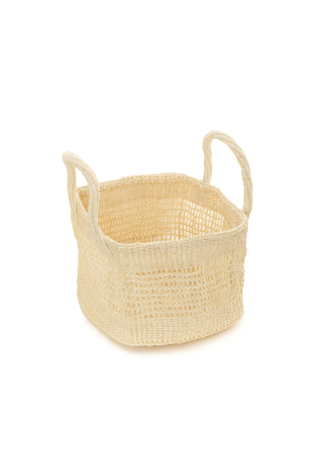 Natural Lace Weave Square Sisal Baskets