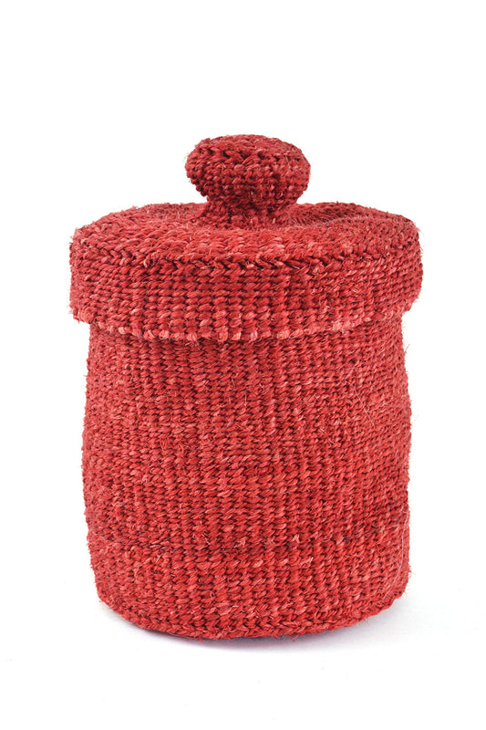 Red Sisal Mini Container Basket